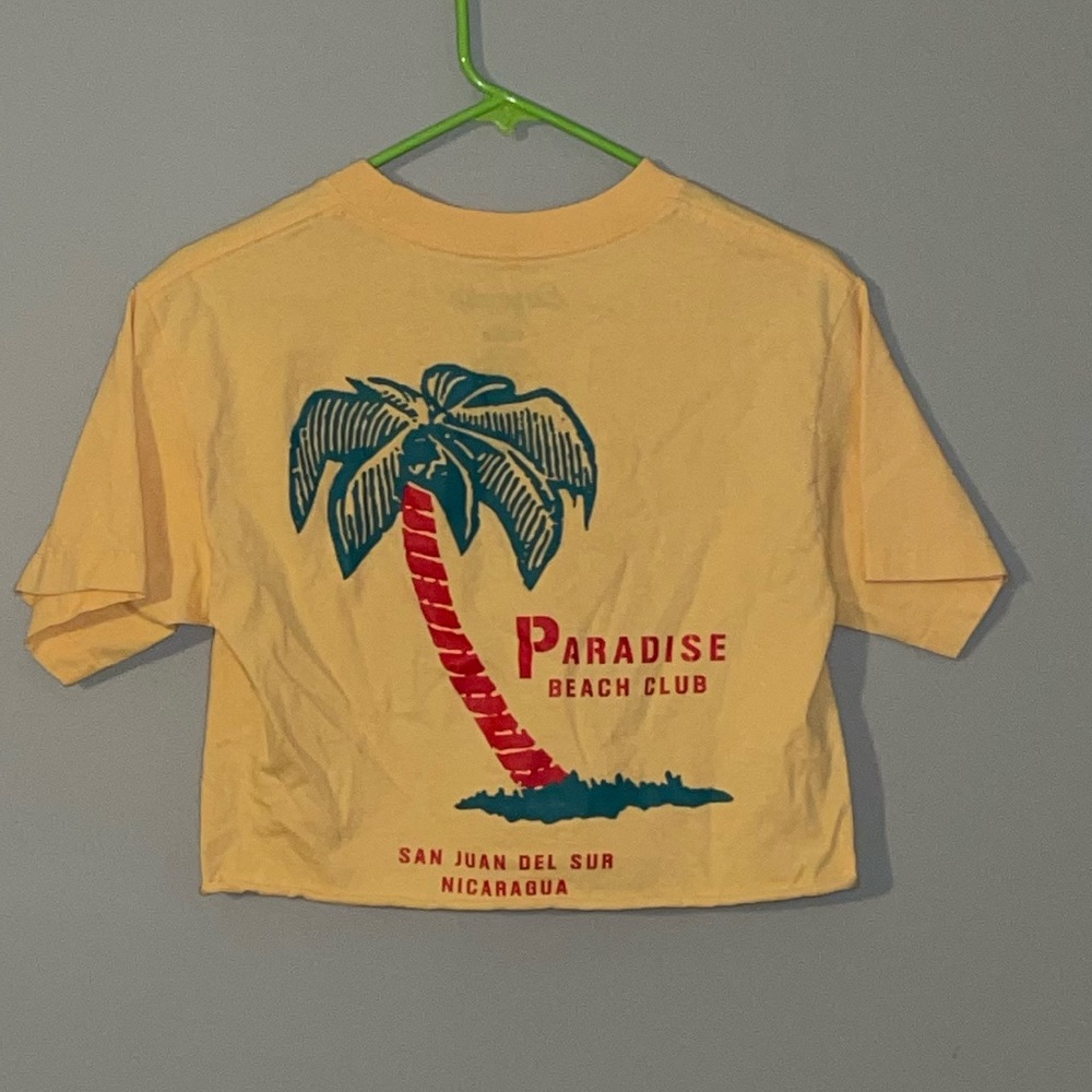 Yellow Paradise Crop Top
